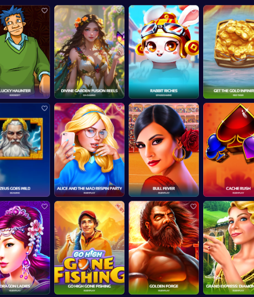 Banner mit Casino-Spielen vor dem Hintergrund der Registrierung bei Browinner